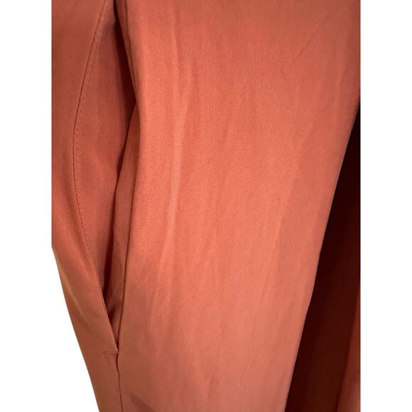 ATHLETA Arrival Dress Large Sunbaked Clay Peach Orange 2 Pockets Stretch - Picture 8 of 10